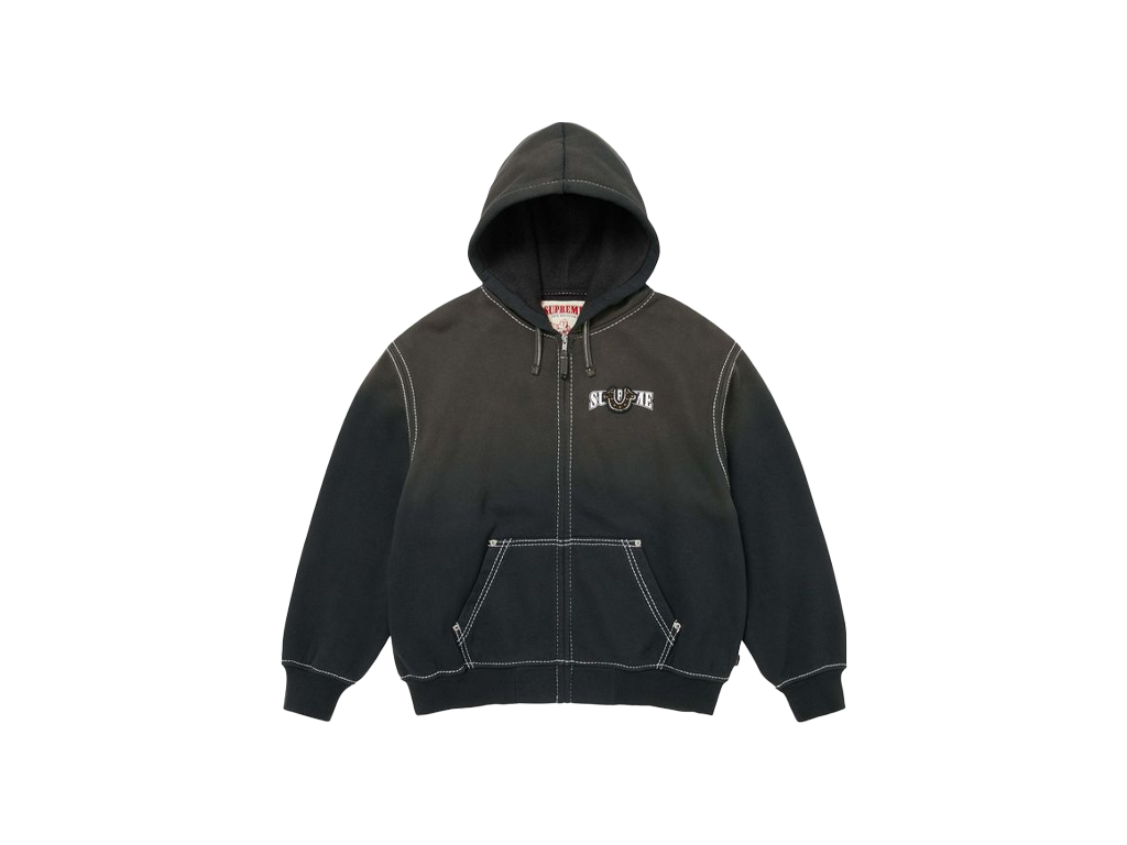 Supreme x True Religion Zip Up Hooded Sweatshirt Black-Supreme-pikastore.cz
