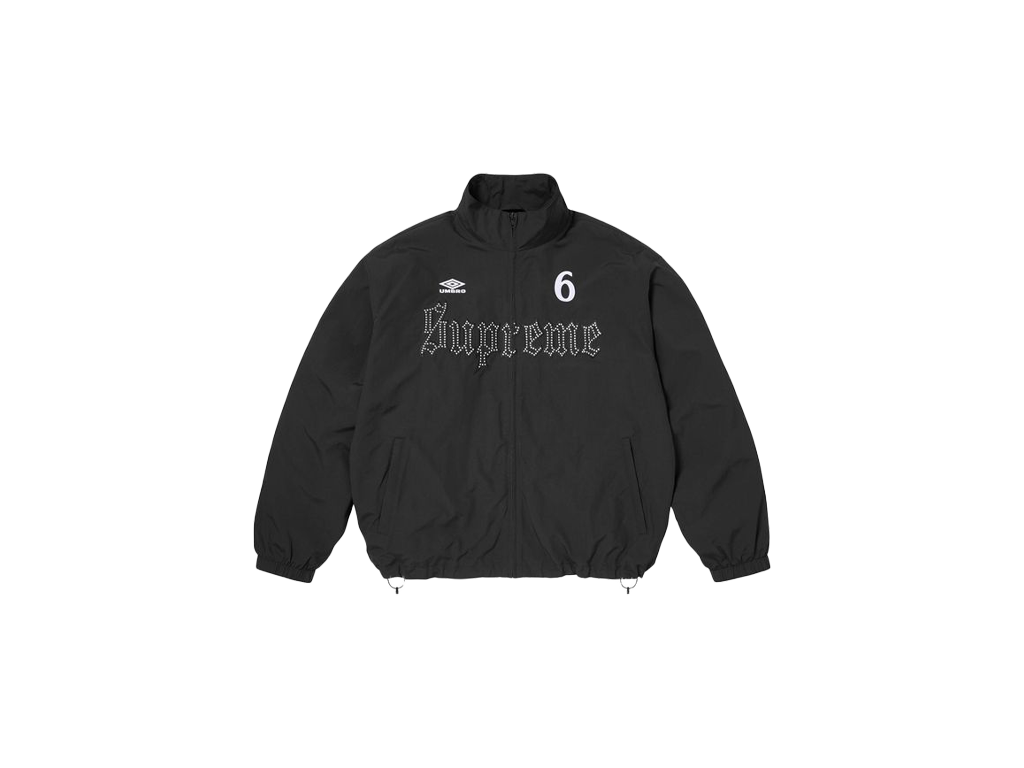 Supreme x Umbro Rhinestone Track Jacket Black