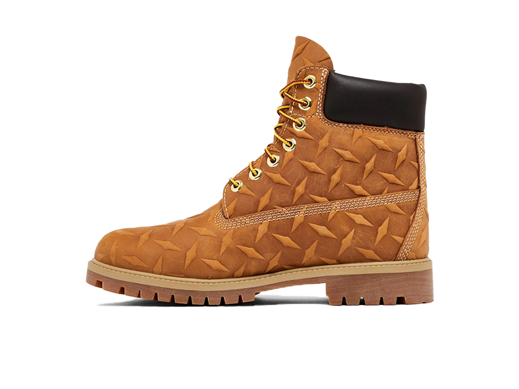 Timberland 6" Premium Waterproof Boot Supreme Diamond Plate Wheat