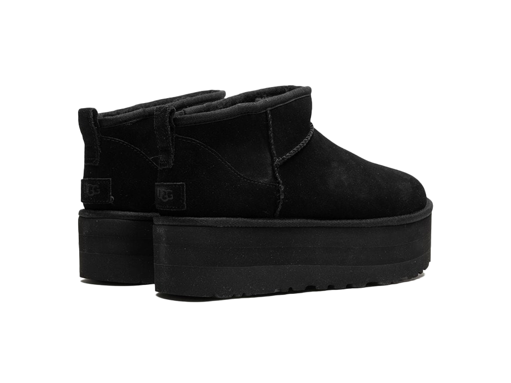 UGG Wmns Classic Ultra Mini Platform Boot Black-UGG-pikastore.cz