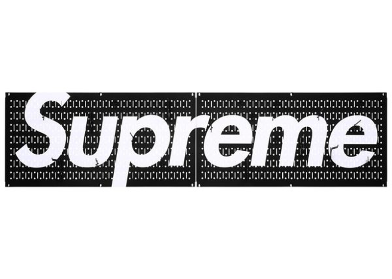 Supreme x Wall Control Pegboard Panel (Set Of 2) Black