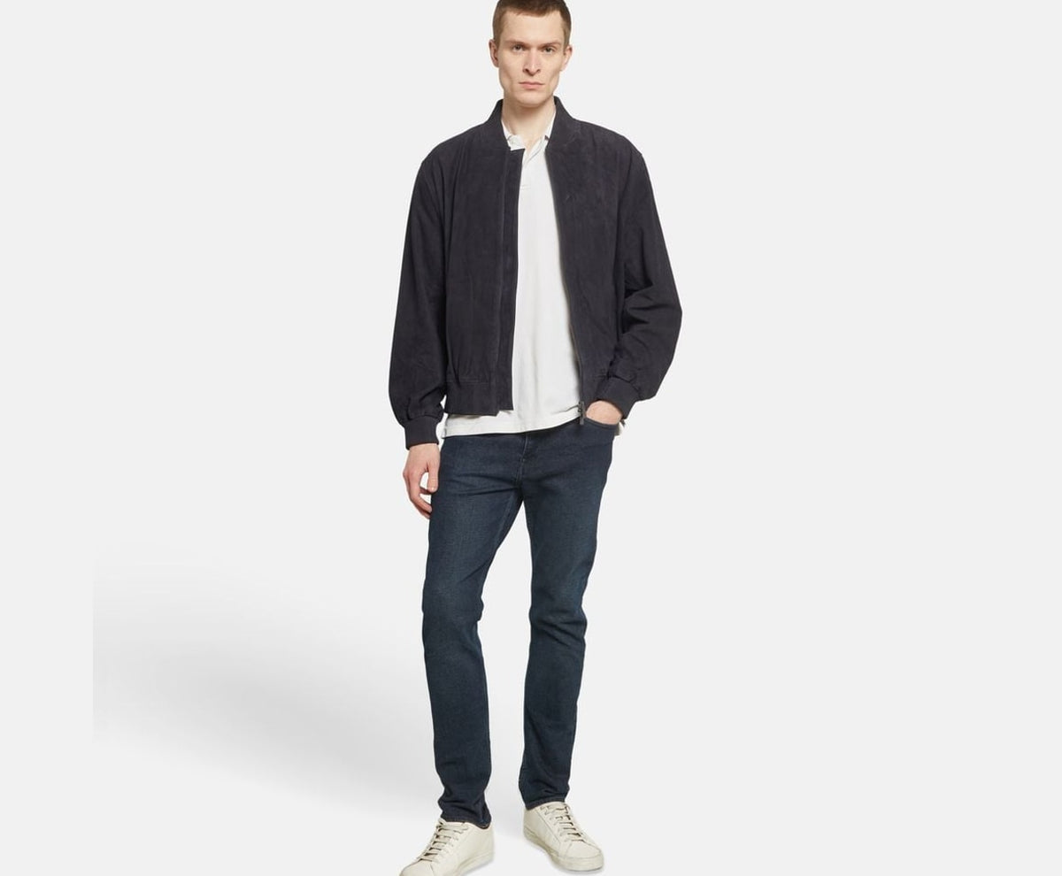 Calvin Klein Leather blouson Blue – odzież – zdjęcie 6 z 6