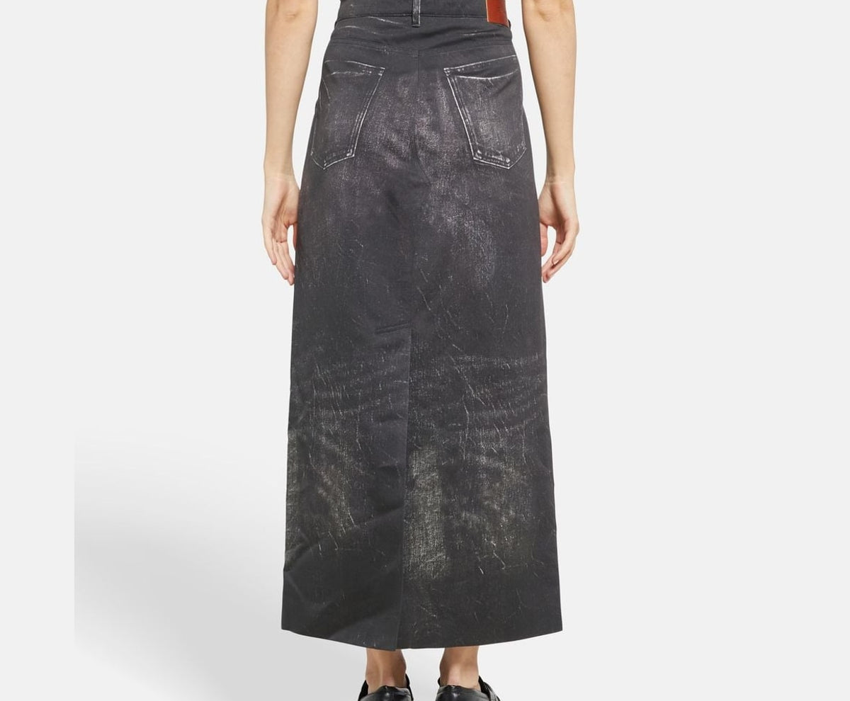 Calvin Klein Denim skirt Black – photo 4 sur 5