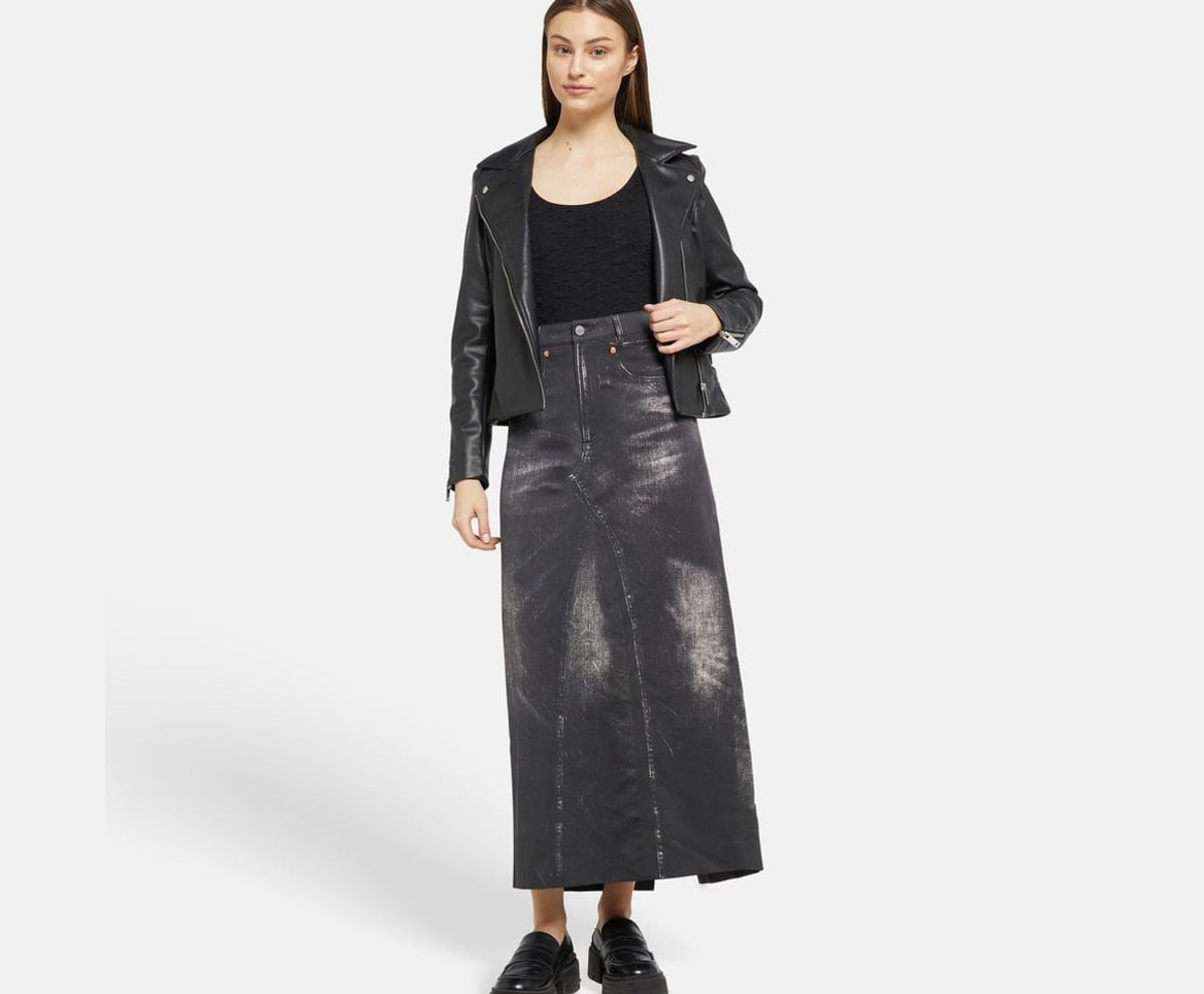 Calvin Klein Denim skirt Black – photo 5 sur 5