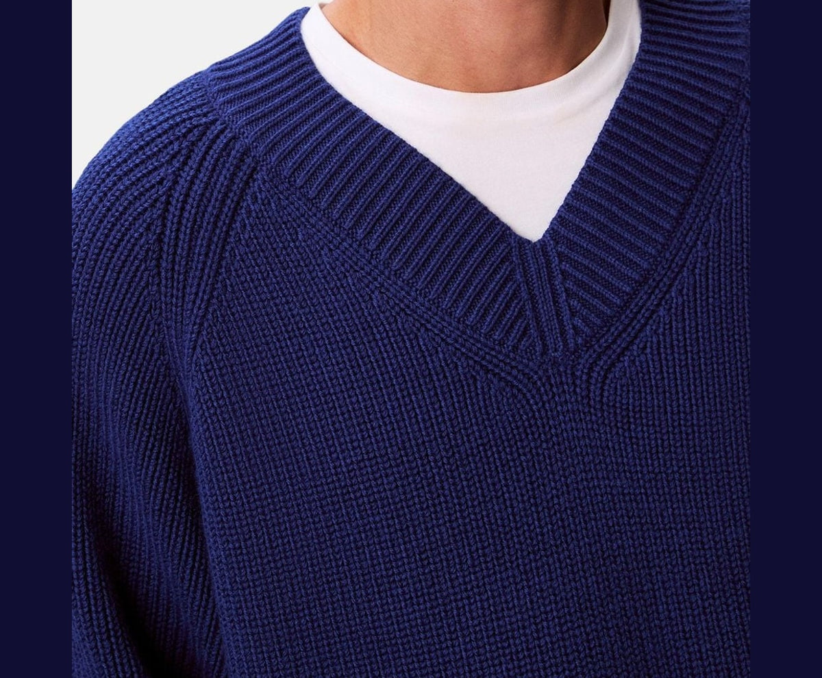 Calvin Klein Wool-blend pullover Blue – sweat – photo 3 sur 5