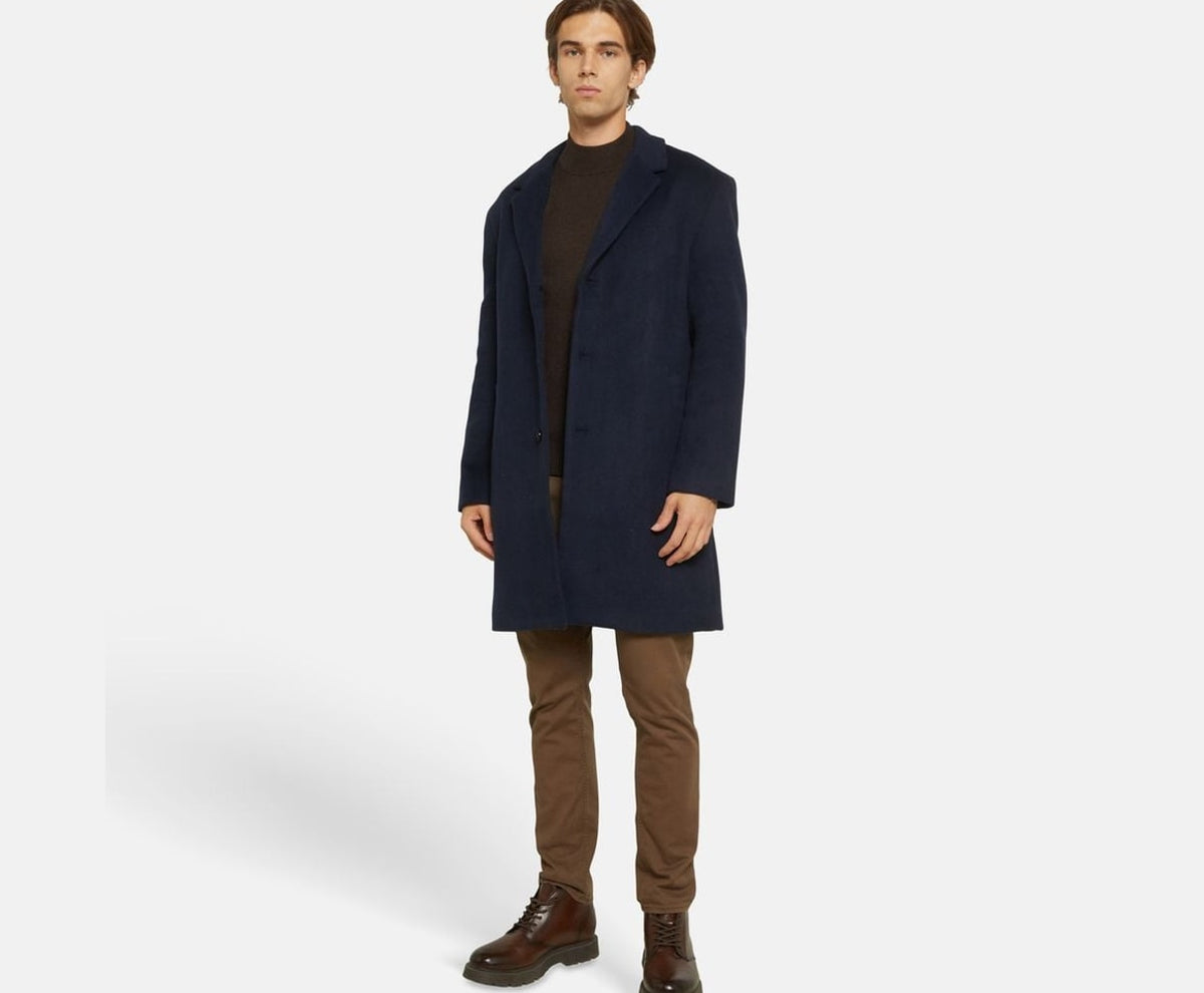 Calvin Klein Wool-blend coat Blue – jas – foto 6 van 6