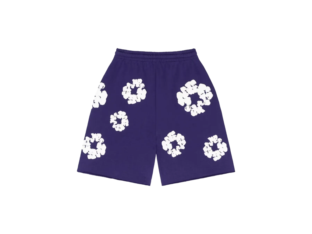 Denim Tears Cotton Wreath Sweatshorts Purple-Denim Tears-pikastore.cz