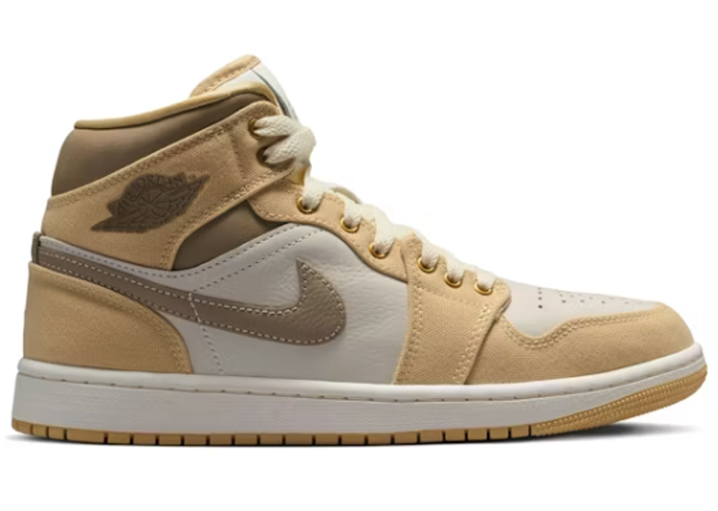 Jordan 1 Mid Khaki Sesame (Womens)