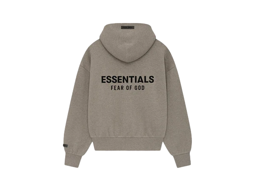 Fear of God Essentials Classic Fleece Zip-Up Hoodie Homestead Heather