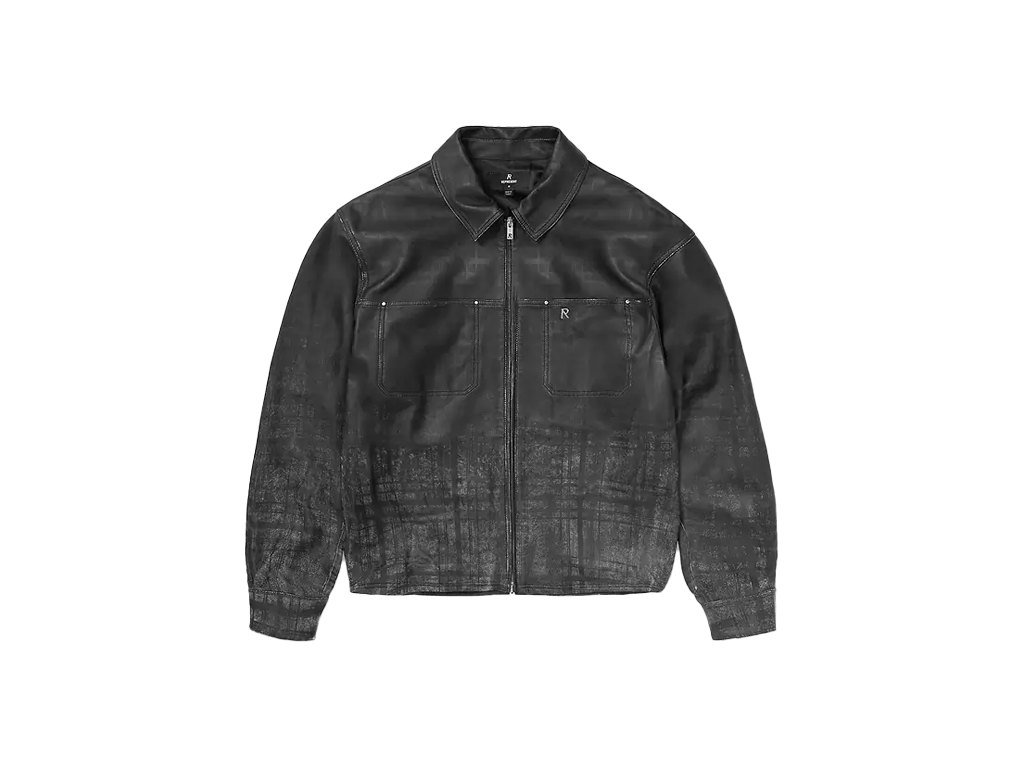 Represent Rodeo Leather Jacket Jet Black