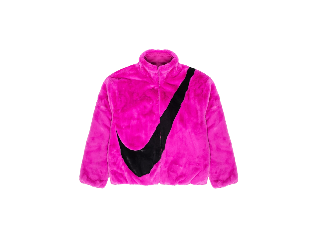 Nike Sportswear Faux Fur Jacket Pink
