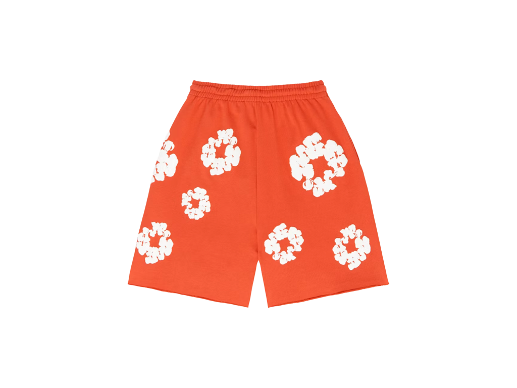 Denim Tears Cotton Wreath Sweatshorts Orange-Denim Tears-pikastore.cz