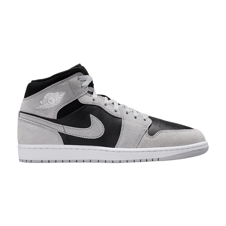 Air Jordan 1 Mid Light Smoke Grey – boty, bílá