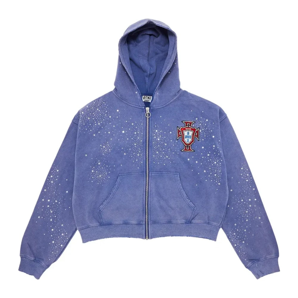 Vale Forever Pluto Cluster Zip Up Hoodie Blue – худі