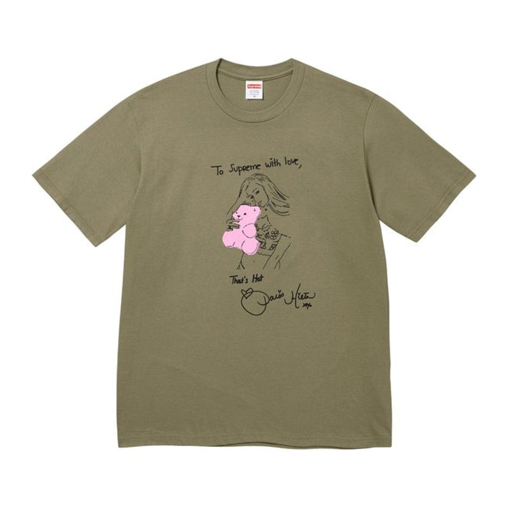 Supreme Paris Tee Light Olive – t-shirt