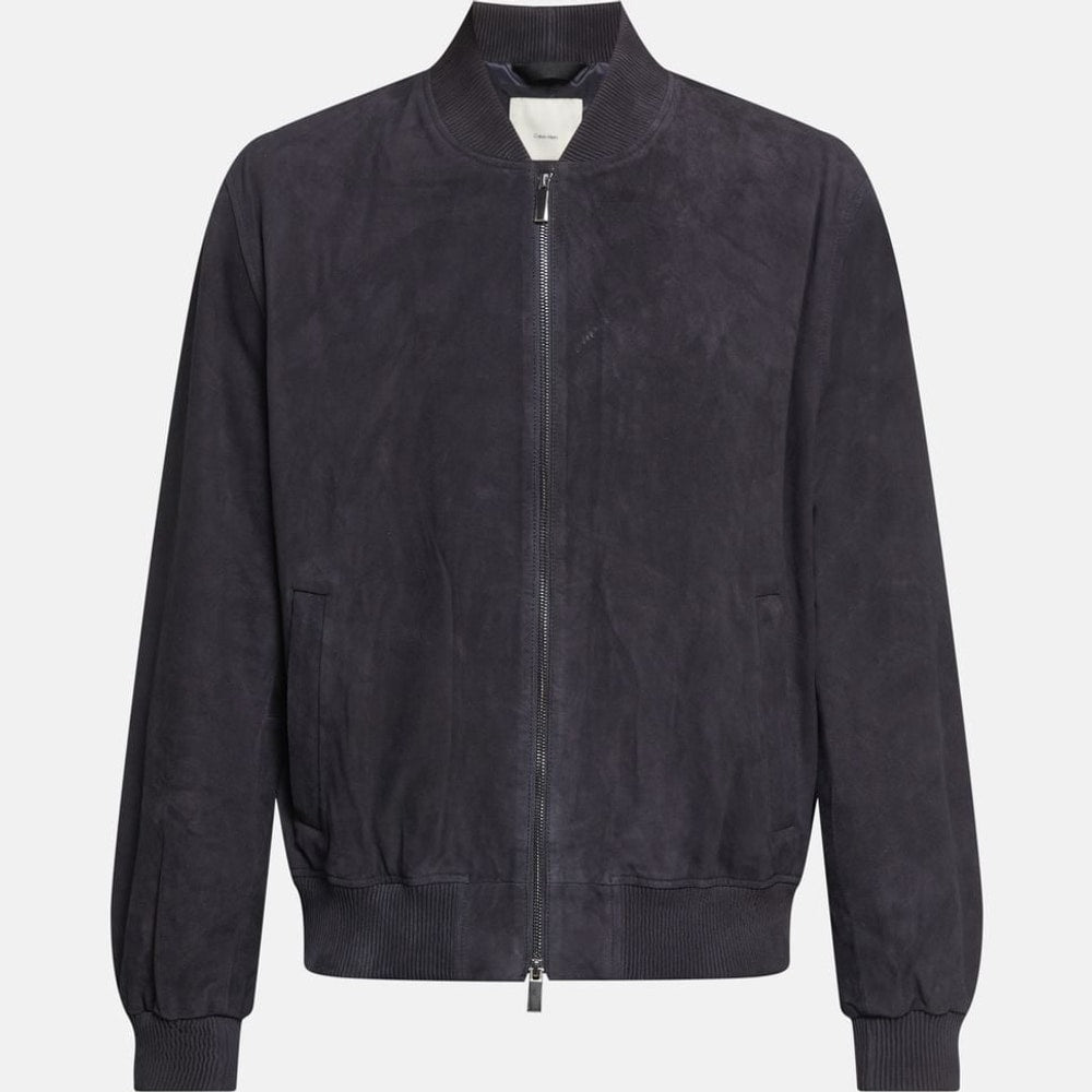 Calvin Klein Leather blouson Blue – vaatteet, sininen