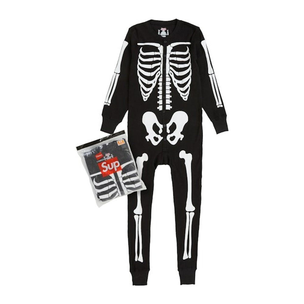 Supreme x Hanes Bones Thermal Union Suit (1 Pack) Black – одяг