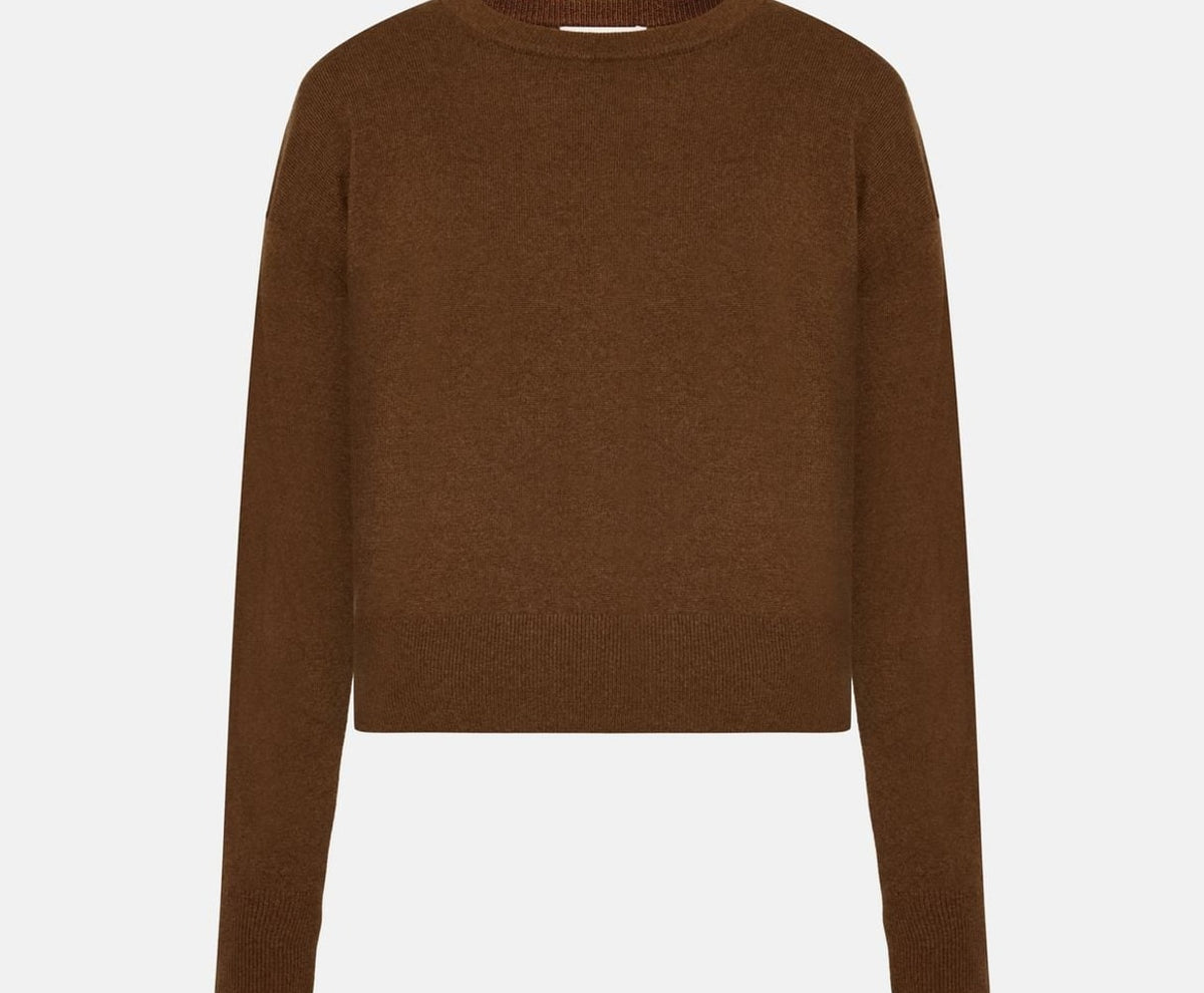 Calvin Klein Cashmere pullover Espresso Style Brown – pulóver, barna