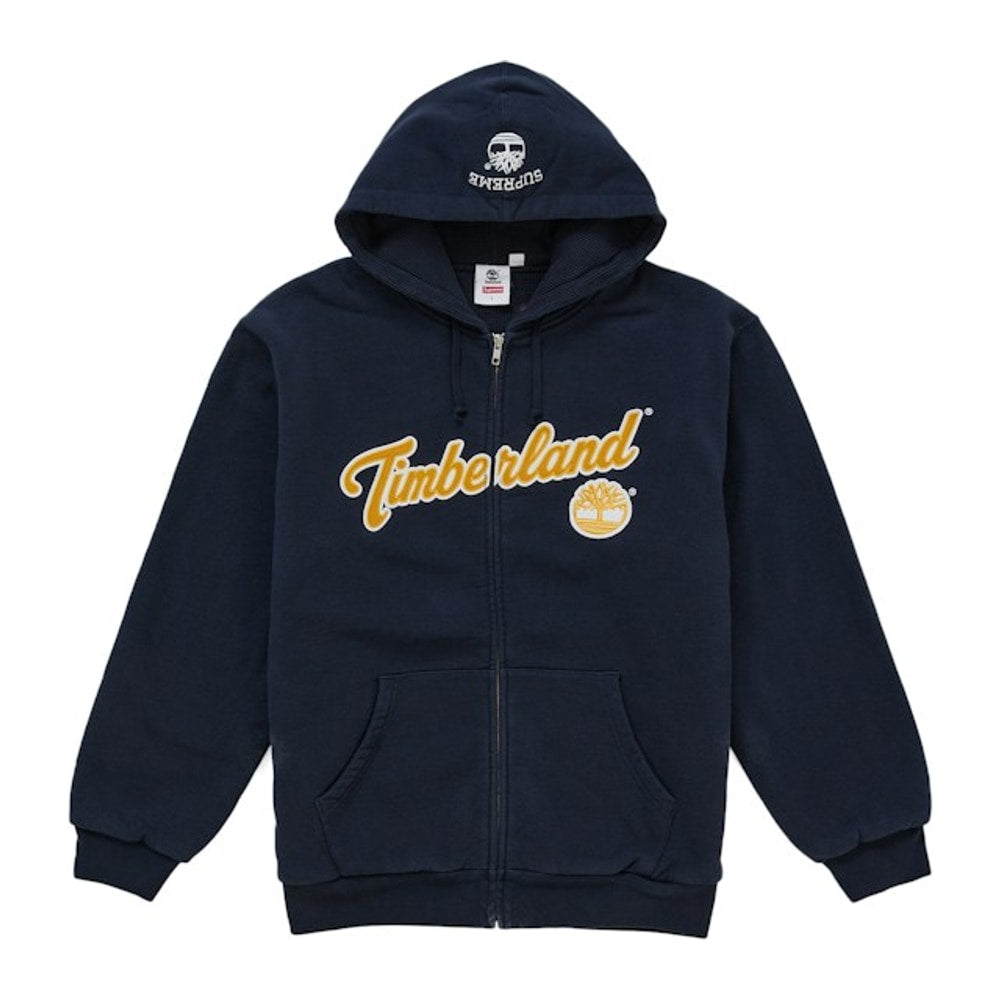 Supreme Timberland Thermal Lined Zip Up Hooded Sweatshirt Navy – bluza