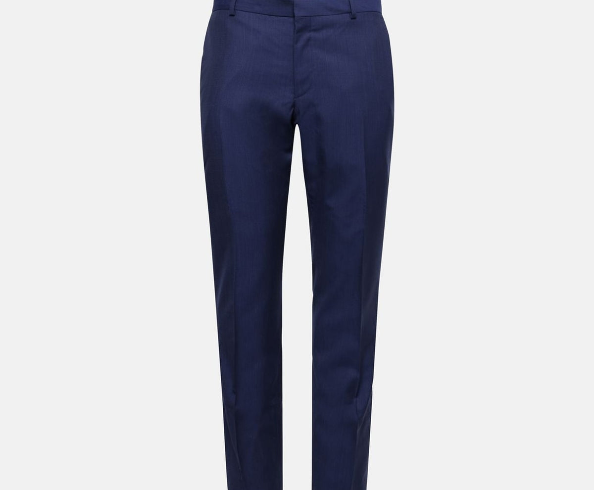 Calvin Klein Wool trousers Midnight Blue – pantaloni