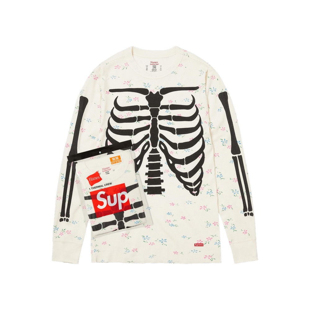 Supreme x Hanes Bones Thermal Crew (1 Pack) Floral – clothing