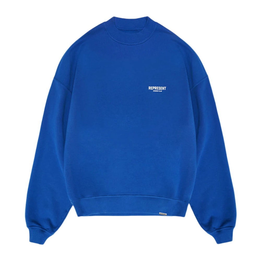 Represent Owner's Club Sweater Cobalt Blue/White – hanorac