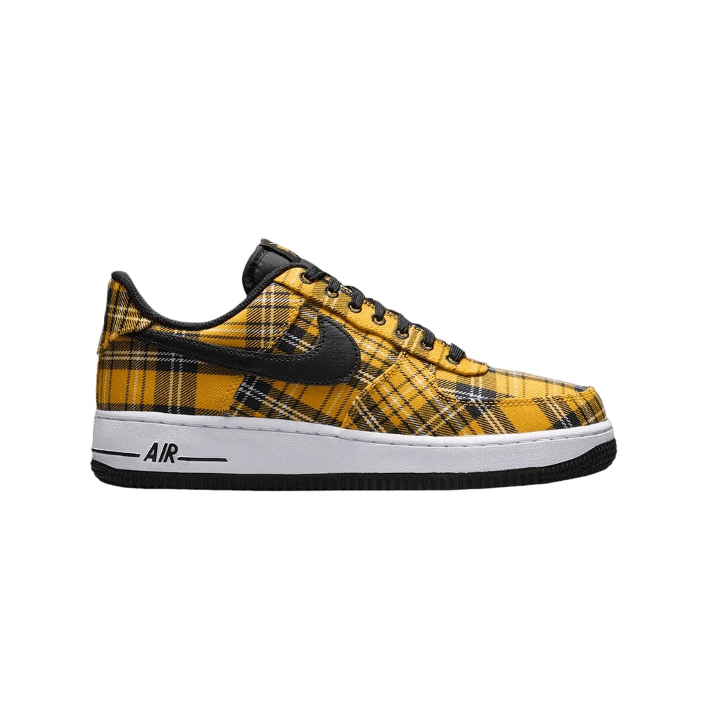 Nike Wmns Air Force 1 Low Yellow Plaid – zapatos, naranja