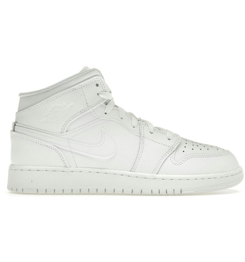 Air Jordan Jordan 1 Mid Triple White (2023) (GS) – tenisky