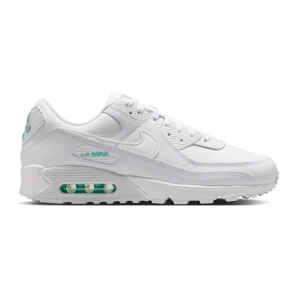 Nike Air Max 90 White Hyper Turquoise – tenisky, bílá