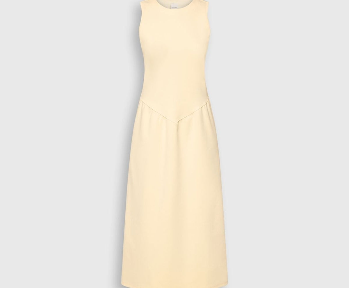 Calvin Klein Midi dress Light Yellow – облекло