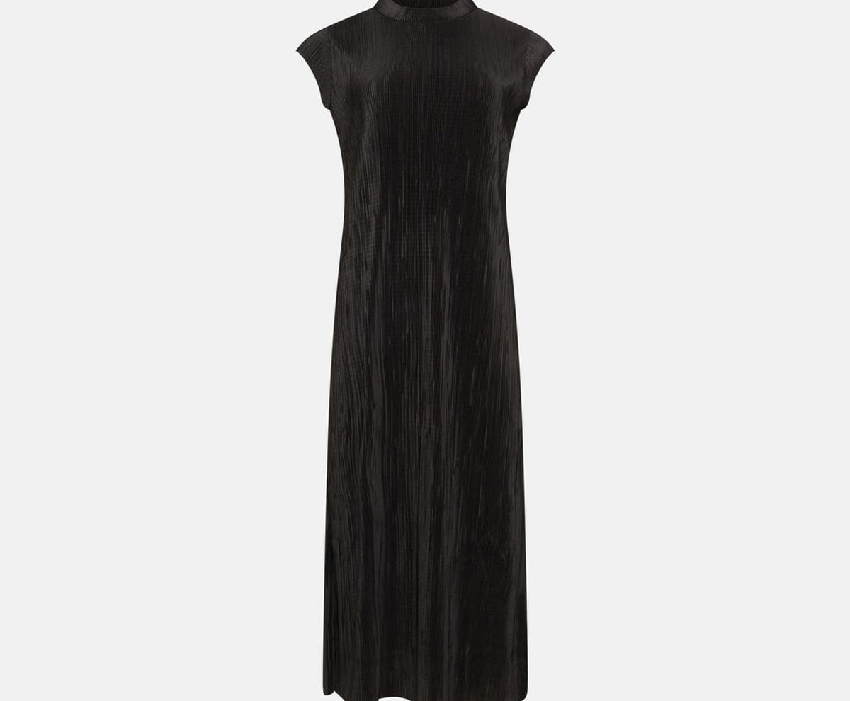Calvin Klein Ribbed dress Black – облекло, черен