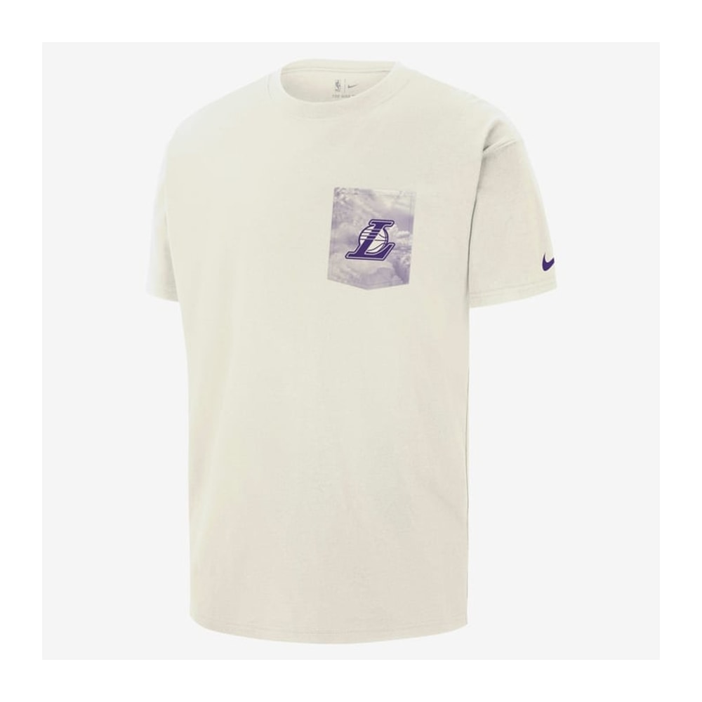 Los Angeles Lakers Courtside Men's Nike NBA Max90 Sail – odzież