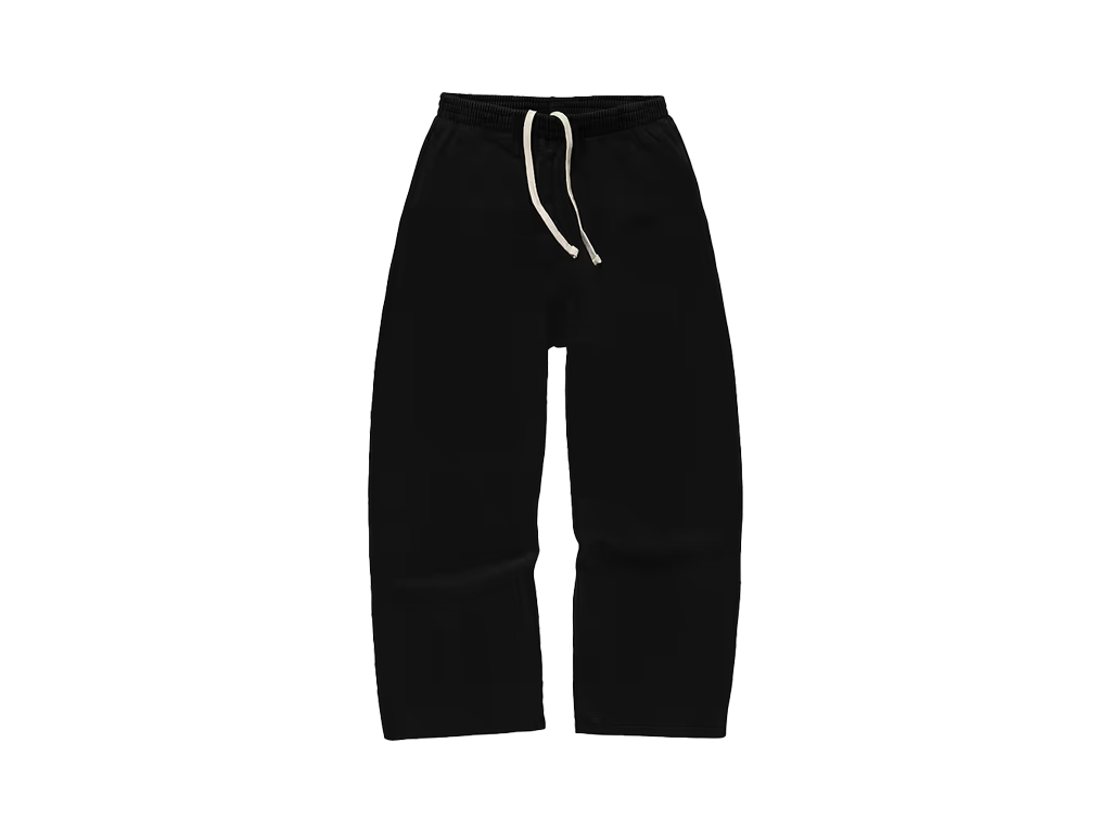 Represent Initial Wide Leg Sweatpants Jet Black