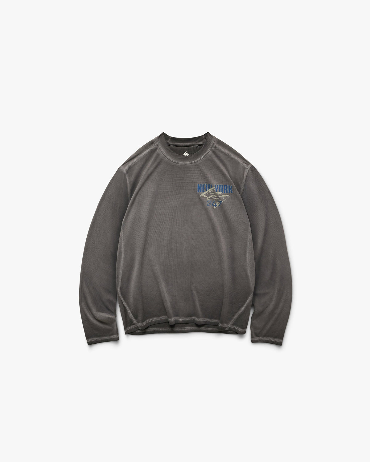 Represent 247 New York Long Sleeve T-Shirt Washed Grey – tricou