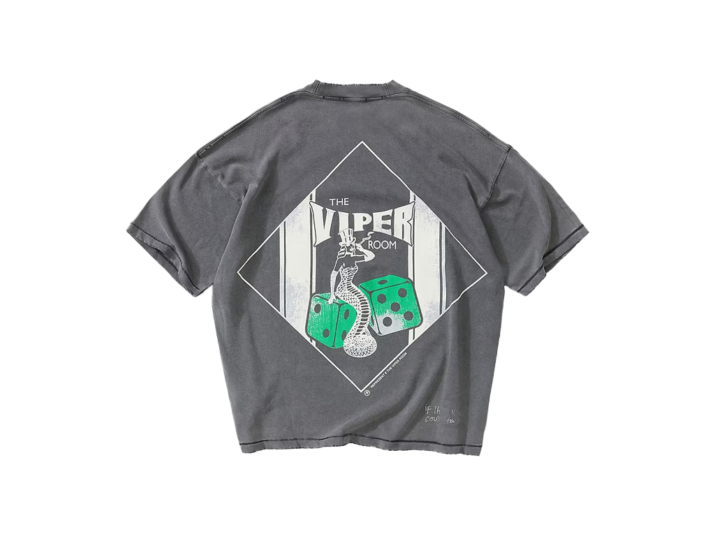 Represent x The Viper Room Dice T-Shirt Vintage Grey-Represent-pikastore.cz