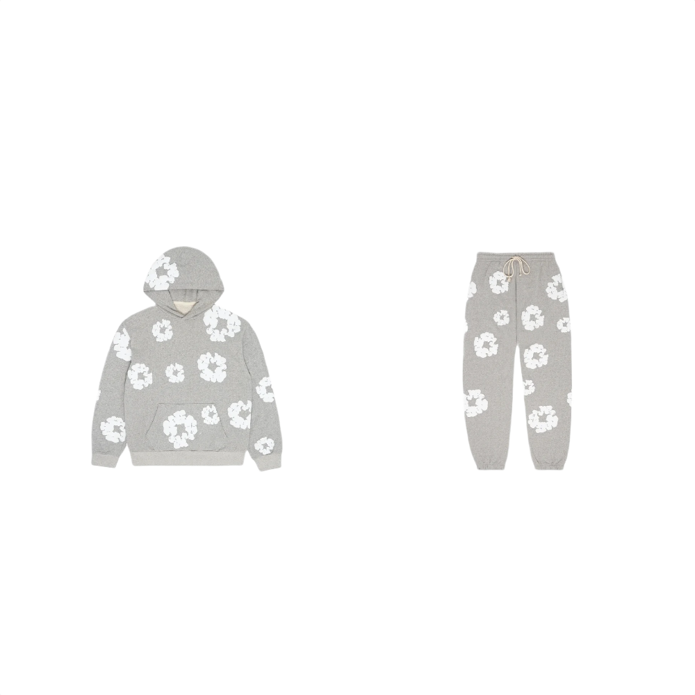 Denim Tears Cotton Wreath Sweatshirt + Sweatpants Grey - SET-Bundle-Denim Tears-pikastore.cz