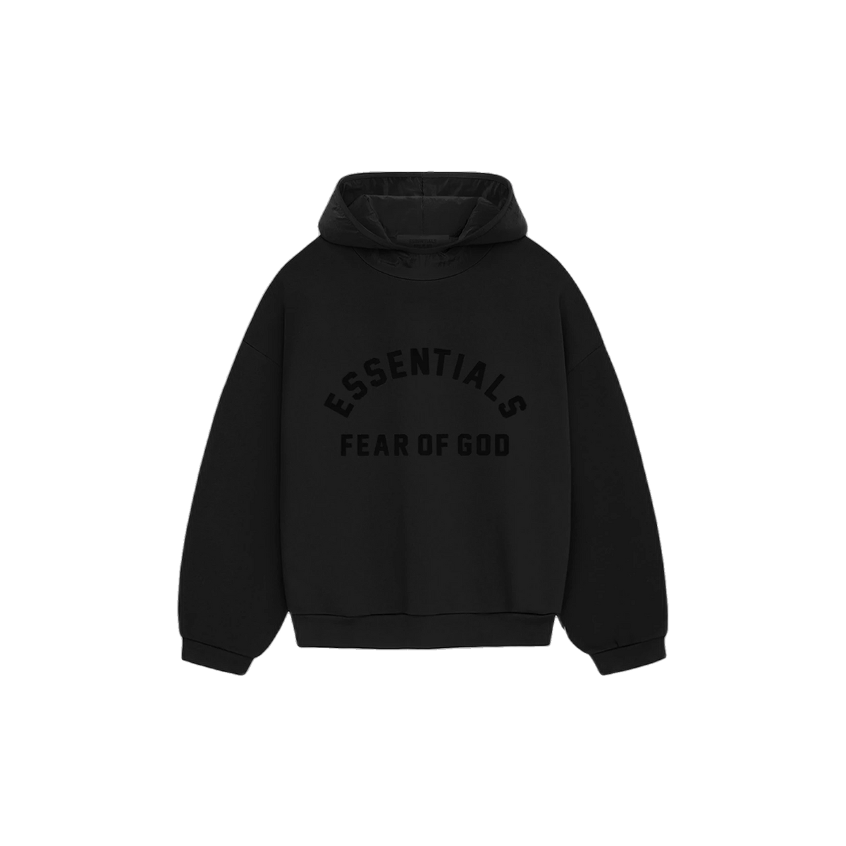 Fear of God Essentials S23 Hoodie Jet Black - PIKASTORE