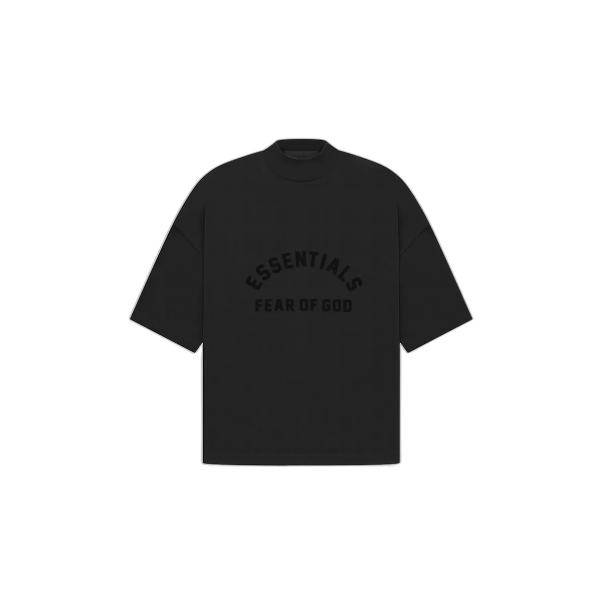Fear of God Essentials S23 Arch Logo T-Shirt Black - PIKASTORE