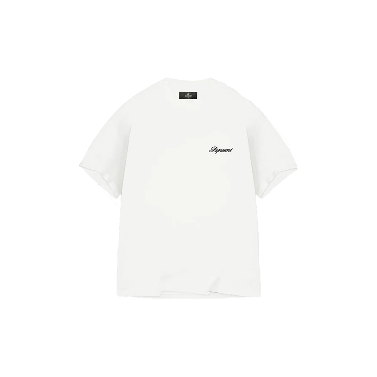 Represent Script Logo T-Shirt White-Represent-pikastore.cz