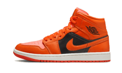 Nike Air Jordan 1 Mid SE Rush Orange Crimson Bliss (Women's)