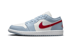 Nike Air Jordan 1 Low Blue Whisper Dune Red (Women's)