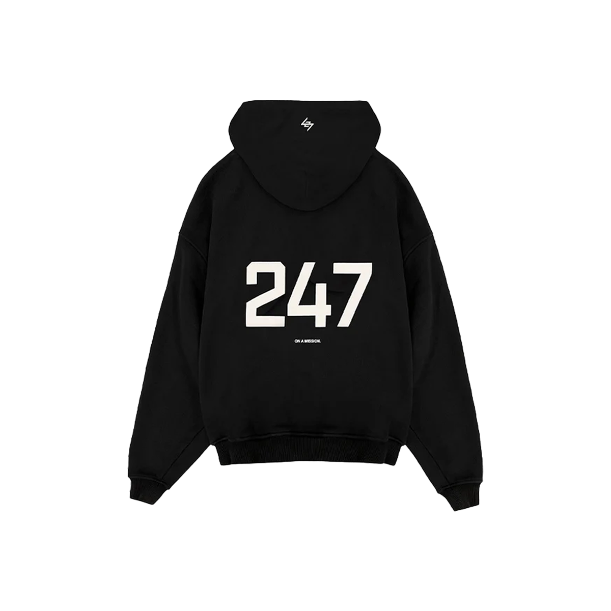 Represent 247 Oversized Hoodie Jet Black