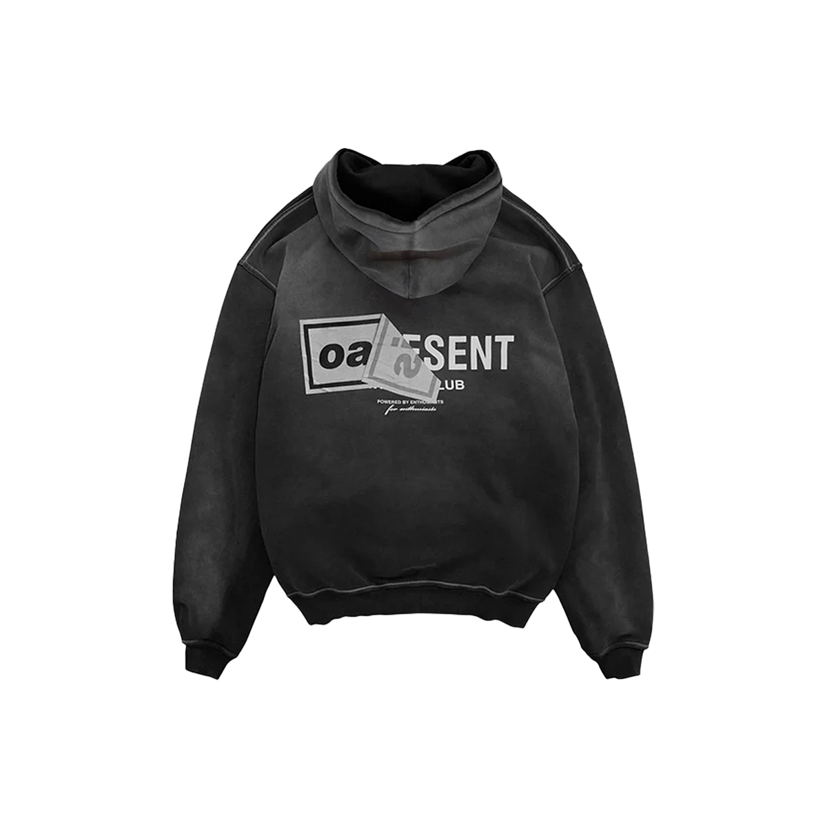 Represent X Oasis Owners Club Hoodie Stained Black