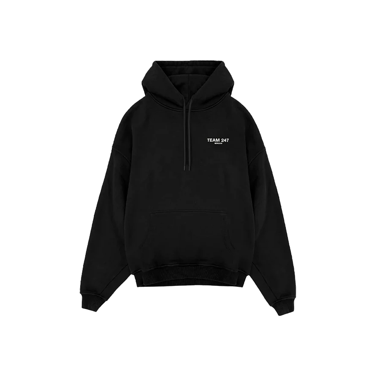 Represent Team 247 Oversized Hoodie Black-Represent-pikastore.cz