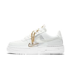 Nike Wmns Air Force 1 Pixel Grey Gold Chain