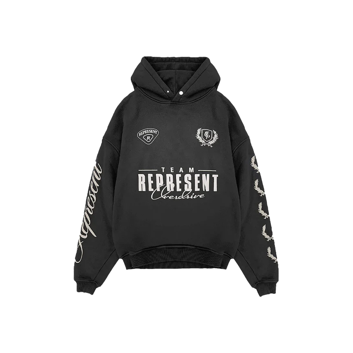 Represent World Championship Hoodie Stained Black-Represent-pikastore.cz