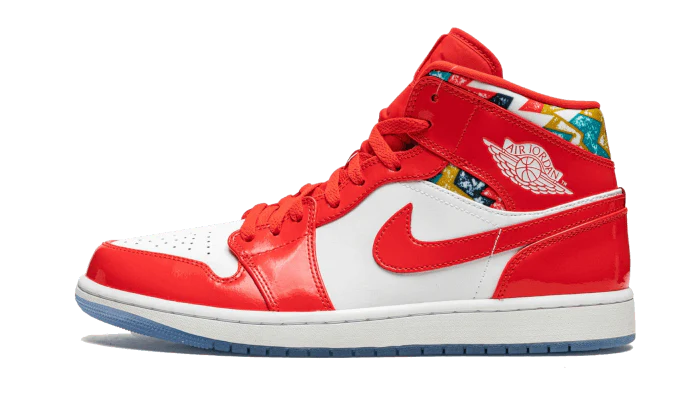 Nike Air Jordan 1 Mid Barcelona Sweater Red Patent-sneakers-Air Jordan-pikastore.cz