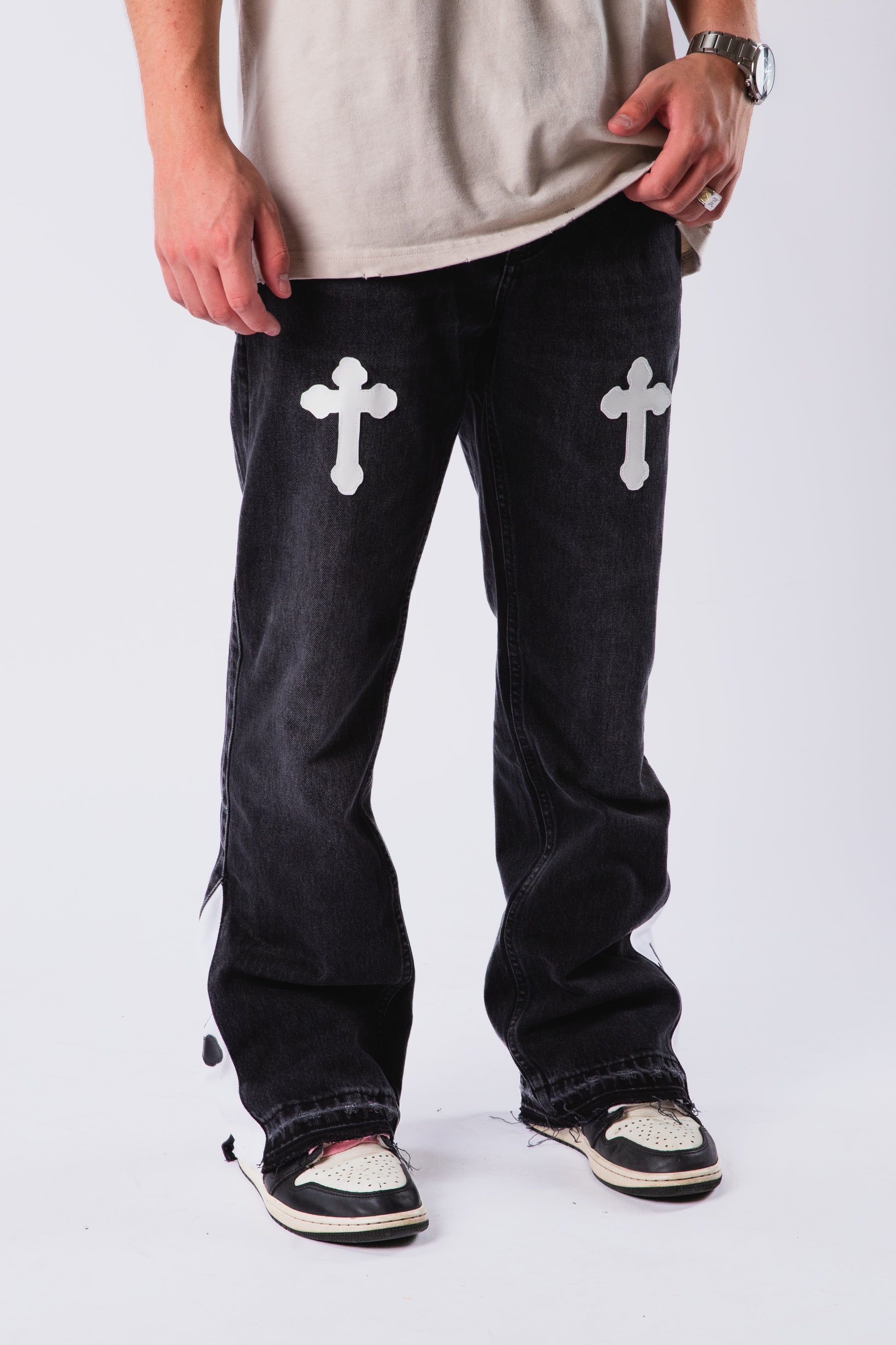 Custom Flared Cross Jeans-Kalhoty-Custompantsprg-pikastore.cz