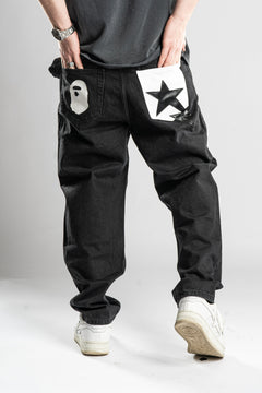 Custom Reverse Star Baggy Jeans