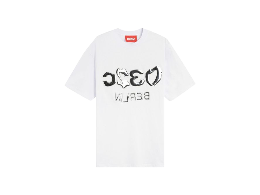 032C Metallic Selfie Glitch Tee White-032C-pikastore.cz